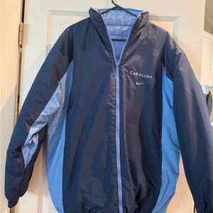 Vintage reversible Nike Carolina Navy and Light Blue coat